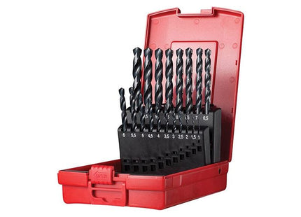 Dormer A190 No.201 Metric HSS Drill Set of 19 1.0-10.0 x 0.5mm Dormer - RockBottom Northampton