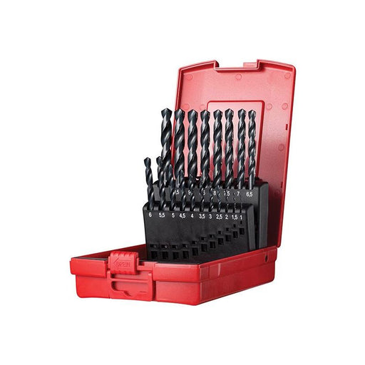 Dormer A190 No.201 Metric HSS Drill Set of 19 1.0-10.0 x 0.5mm Dormer - RockBottom Northampton