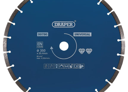 Draper Segmented Diamond Blade, 350mm 99786 Draper - Town Tools 