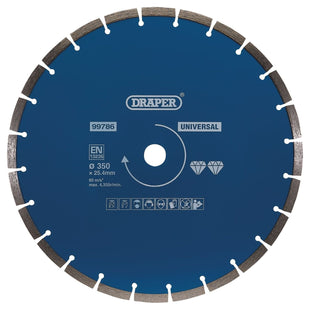 Draper Segmented Diamond Blade, 350mm 99786 Draper - Town Tools 