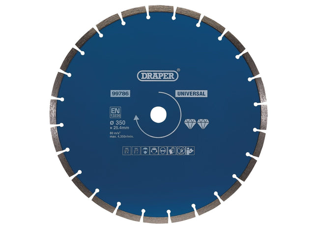 Draper Segmented Diamond Blade, 350mm 99786 Draper - Town Tools 