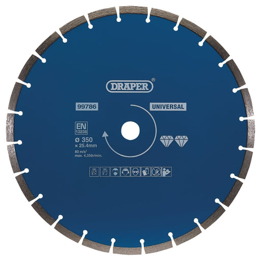 Draper Segmented Diamond Blade, 350mm 99786 Draper - Town Tools 