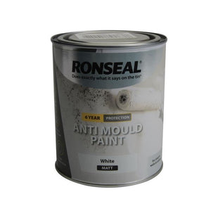 Ronseal 6 Year Anti Mould Paint White Matt 2.5 litre Ronseal - RockBottom Nothampton