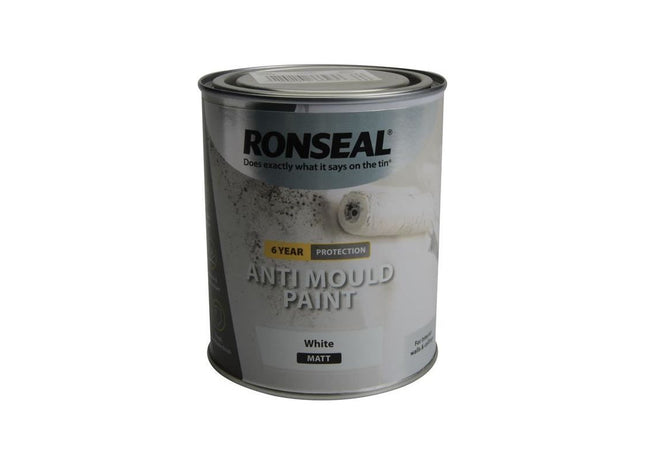 Ronseal 6 Year Anti Mould Paint White Matt 2.5 litre Ronseal - RockBottom Nothampton