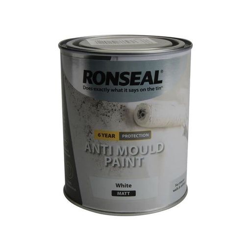 Ronseal 6 Year Anti Mould Paint White Matt 2.5 litre Ronseal - RockBottom Nothampton