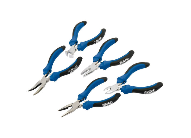 Draper Soft Grip Mini Pliers Set (5 Piece) 12544 Draper - Town Tools 