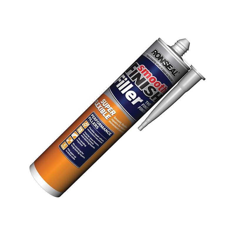 Ronseal Smooth Finish Super Flexible Filler Cartridge 300ml Ronseal - RockBottom Nothampton