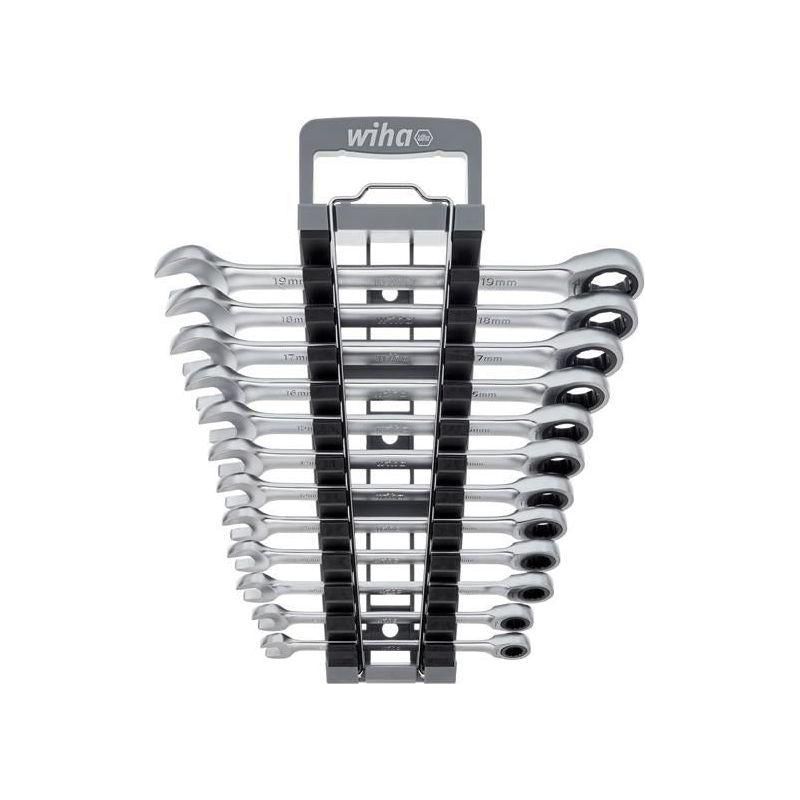 Wiha Ring Ratchet Spanner Set, 12 Piece Wiha - RockBottom Northampton