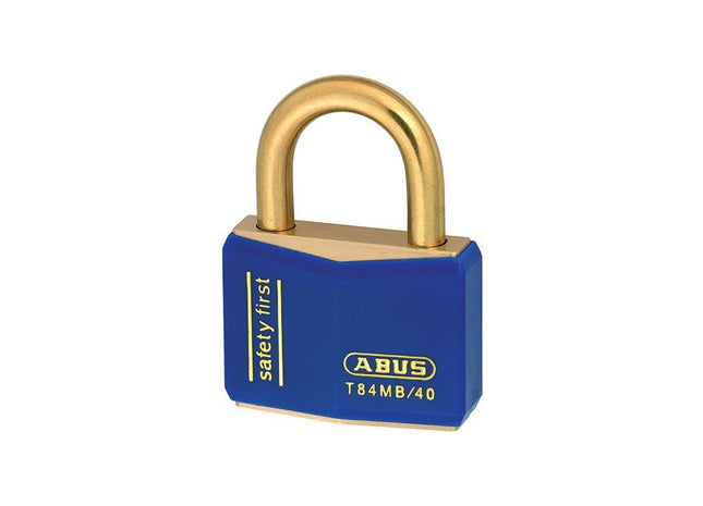 Abus Mechanical T84MB/40mm Blue Rustproof Padlock ABUS Mechanical - RockBottom Northampton 