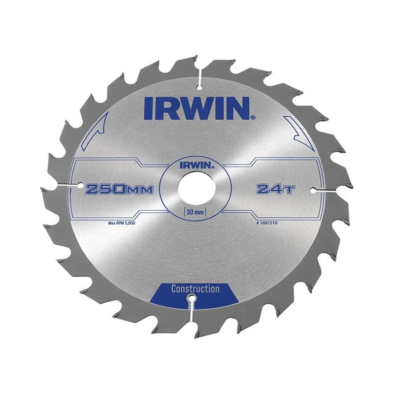 Irwin® General Purpose Table & Mitre Saw Blade 250 x 30mm x 24T ATB IRWIN® - RockBottom Northampton
