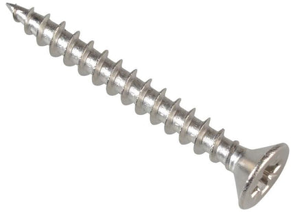 Forgefix Multi-Purpose Pozi Compatible Screw CSK ST S/Steel 3.5 x 30mm Box 200 ForgeFix - RockBottom Northampton