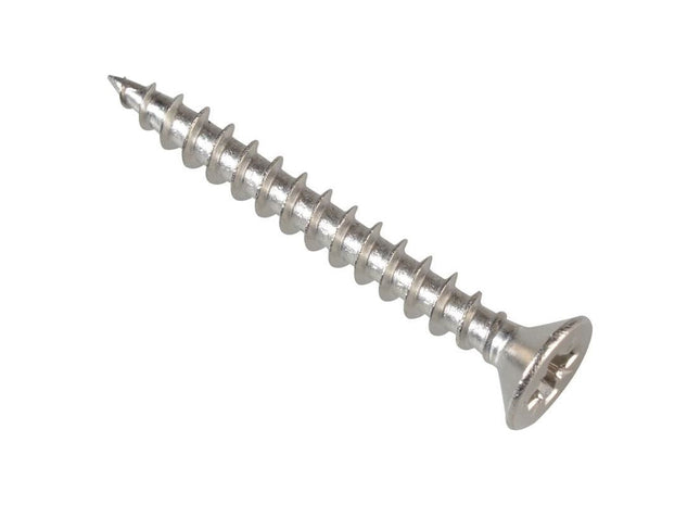 Forgefix Multi-Purpose Pozi Compatible Screw CSK ST S/Steel 3.5 x 30mm Box 200 ForgeFix - RockBottom Northampton