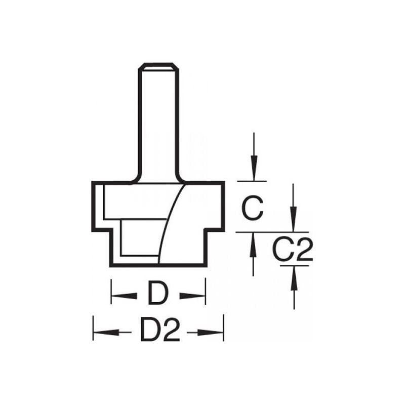 Trend 36/10 x 1/4 TCT Strip Recessor 13 x 19 x 10 x 6mm Trend - RockBottom Northampton