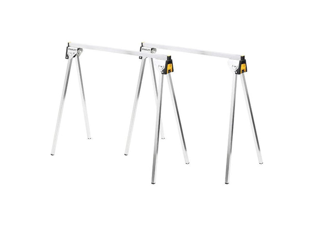 Stanley® Hand Tools Essential Metal Sawhorses (Twin Pack) STANLEY® Hand Tools - RockBottom Nothampton