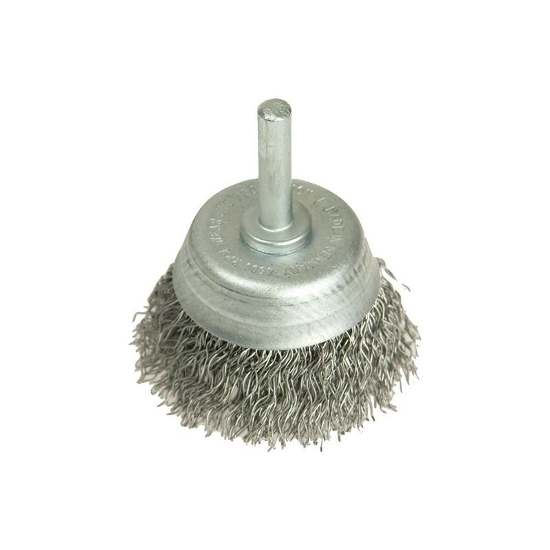Lessmann DIY Cup Brush with Shank 50mm, 0.35 Steel Wire Lessmann - RockBottom Northampton