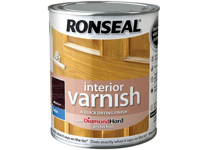 Ronseal Interior Varnish Quick Dry Satin Walnut 250ml Ronseal - RockBottom Nothampton