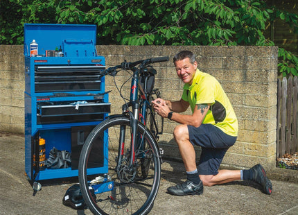 Draper Combined Roller Cabinet and Tool Chest, 6 Drawer, 24", Blue 19563 Draper - Town Tools 