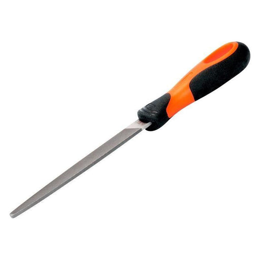 Bahco 1-110-08-2-2 ERGO™ Handled Tapered Edge Flat Second Cut File 200mm (8in) Bahco - RockBottom Northampton