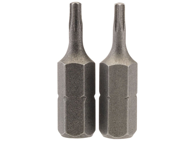 Draper TX-STAR Insert Bit, 1/4" Hex, 25mm Long, T8 (Pack of 2) Draper - Town Tools 