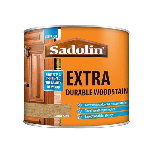 Sadolin Extra Durable Woodstain Light Oak 500ml Sadolin - RockBottom Nothampton