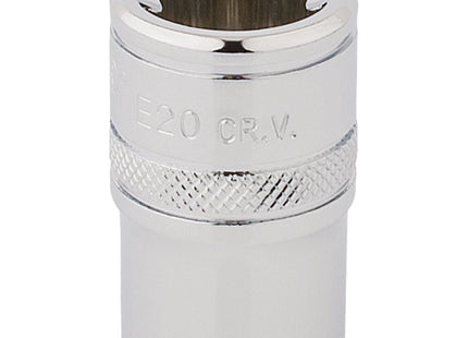Draper TX-STAR Socket, 1/2" Sq. Dr., E20 34345 Draper - Town Tools 