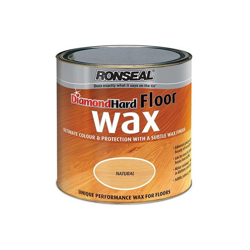 Ronseal Diamond Hard Floor Wax Natural Oak 2.5 litre Ronseal - RockBottom Nothampton