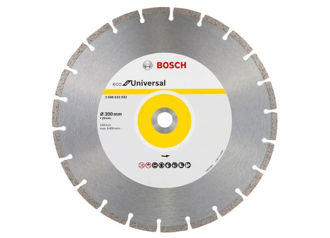 Bosch Powertool Accessories Eco for Universal Segmented Diamond Cutting Disc 300 x 22.23mm Bosch Powertool Accessories - RockBottom Northampton
