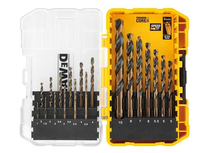 Dewalt Power Tools DT70728 BLACK&GOLD HSS Drill Set, 19 Piece DeWALT Power Tools - RockBottom Northampton