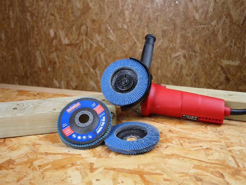 Faithfull Zirconia Abrasive Jumbo Flap Disc 115 x 22mm 40 Grit (3 Pack) Faithfull - RockBottom Northampton