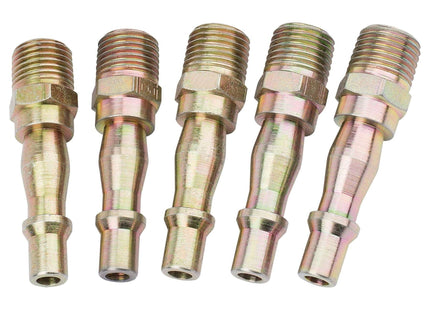 Draper 1/4" Male Thread PCL Coupling Screw Adaptor (Pack of 5) 25832 Draper - Town Tools 