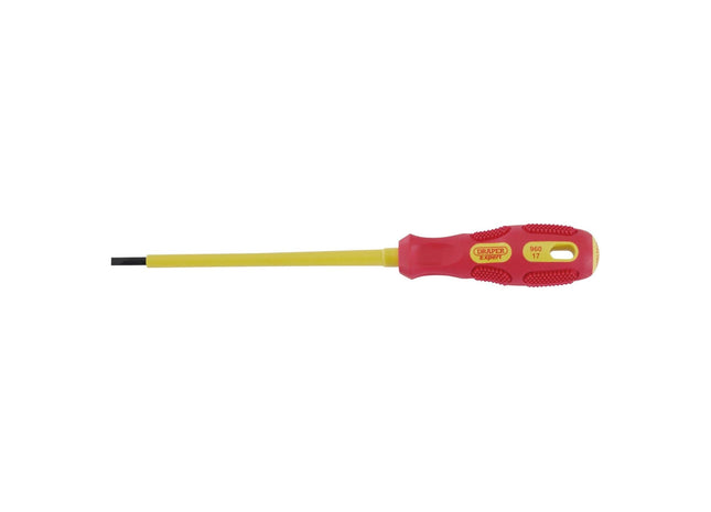 Draper VDE Approved Fully Insulated Plain Slot Screwdriver, 3.0 x 100mm (Display Draper - Town Tools 