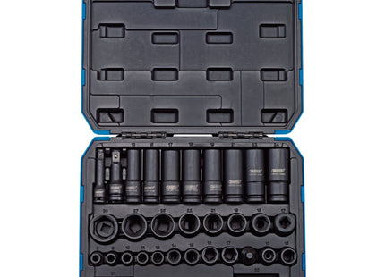 Draper Impact Socket Set, 3/8" & 1/2" Sq. Dr. (32 Piece) 83098 Draper - Town Tools 
