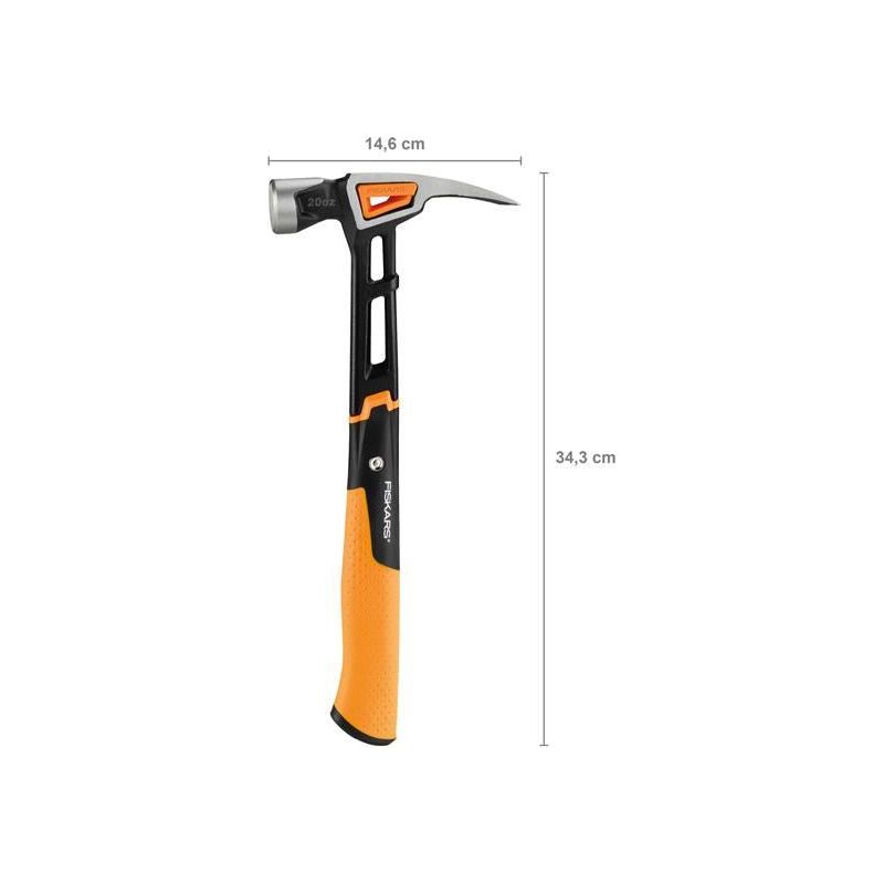 Fiskars IsoCore General Use Hammer 570g (20oz) Fiskars - RockBottom Northampton