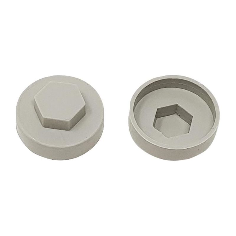 Forgefix TechFast Cover Cap Goosewing Grey 19mm (Pack 100) ForgeFix - RockBottom Northampton