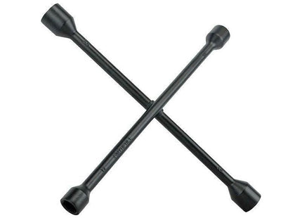 Faithfull 4-Way Wheel Brace Black Powder Coated 14in Faithfull - RockBottom Northampton