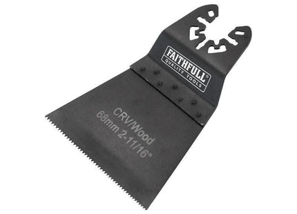 Faithfull Multi-Function Tool CrV Flush Cut Wood Blade Side Set 68mm Faithfull - RockBottom Northampton