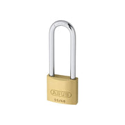 Abus Mechanical 55/40mm Brass Padlock 63mm Long Shackle Carded ABUS Mechanical - RockBottom Northampton 