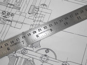 Faithfull Steel Rule 300mm / 12in x 25mm Faithfull - RockBottom Northampton