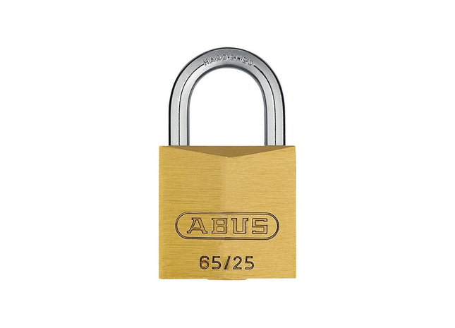 Abus Mechanical 65/25mm Brass Padlock Keyed Alike 254 ABUS Mechanical - RockBottom Northampton 