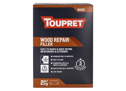 Toupret Wood Repair Filler Natural Wood 2kg Toupret - RockBottom Northampton
