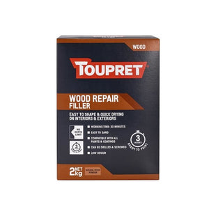 Toupret Wood Repair Filler Natural Wood 2kg Toupret - RockBottom Northampton