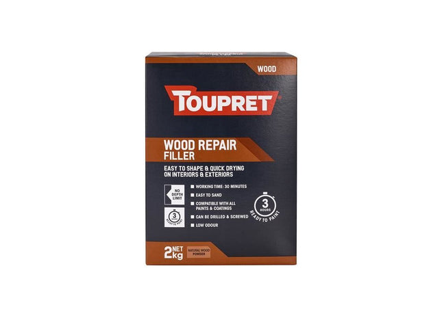 Toupret Wood Repair Filler Natural Wood 2kg Toupret - RockBottom Northampton