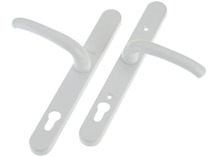 Yale Locks Retro Door Handle PVCu Polished PVD White Finish Yale Locks - RockBottom Northampton