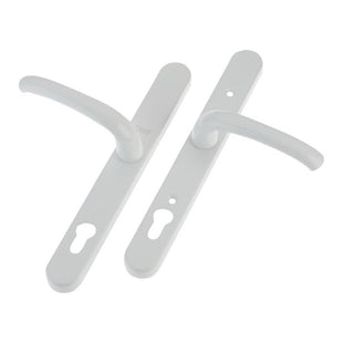 Yale Locks Retro Door Handle PVCu Polished PVD White Finish Yale Locks - RockBottom Northampton