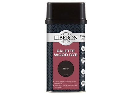 Liberon Palette Wood Dye Ebony 250ml Liberon - RockBottom Northampton