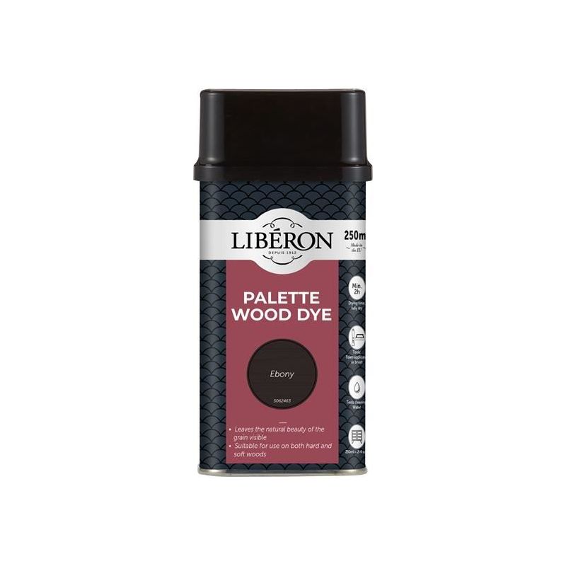 Liberon Palette Wood Dye Ebony 250ml Liberon - RockBottom Northampton
