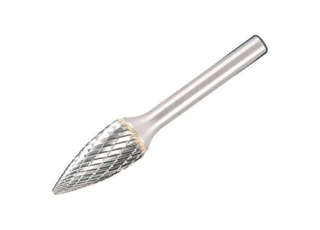 Dormer Solid Carbide Bright Rotary Burr Pointed Tree 12.7 x 6mm Dormer - RockBottom Northampton
