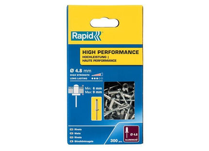 Rapid High Performance Rivets 4.8 x 12mm (Box 300) Rapid - RockBottom Nothampton