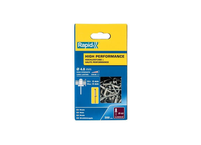 Rapid High Performance Rivets 4.8 x 12mm (Box 300) Rapid - RockBottom Nothampton