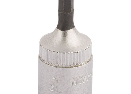 Draper Elora Hexagon Screwdriver Socket, 1/4" Sq. Dr., 3mm 11124 Draper - Town Tools 